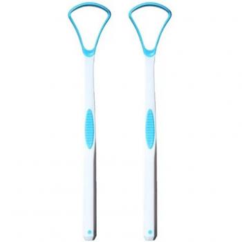 Brosse grattoir à langue, hygiène buccale, 2 pièces