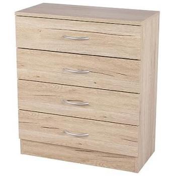 Cajonera de 3 Cajones para Dormitorio MDF 40 mm 38x34x60 cm
