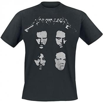 T-Shirt Metallica 4 Facce Uomo Nero XL