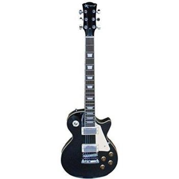 Guitarra Extreme EL-200 BK: cuerpo sólido Gibson, puente fijo, 22 cuerdas, 2 controles de tono y volumen (switch 3 vías)