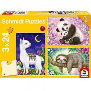 Schmidt Puzzle Panda Lama Sloth 24 pezzi
