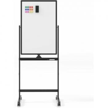 Tableau Blanc Réglable Double Face 60 x 90 cm Noir