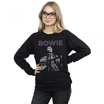 Dames David Bowie Poster T-shirt Zwart