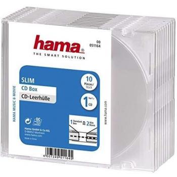Hama CD-Leerhülle Slim, 10er-Pack