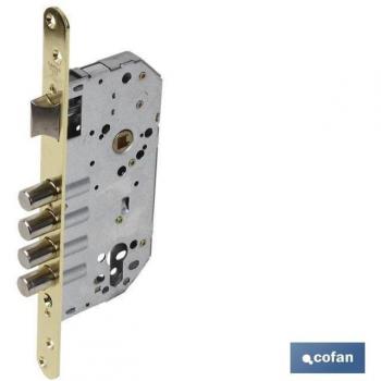 Fechadura Trinco D85 E50 Níquel para Portas de Madeira