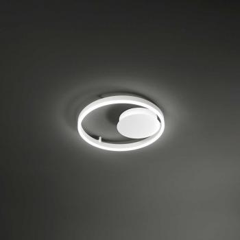 Plafoniera Moderna Eclipse LED Dimmerabile 36W Luce Calda 3000K in Metallo Bianco