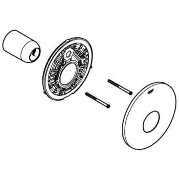 Grohe 46904 rosace chromée