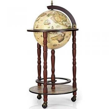 Mappamondo Bar con Ruote 88 x 45 x 45cm