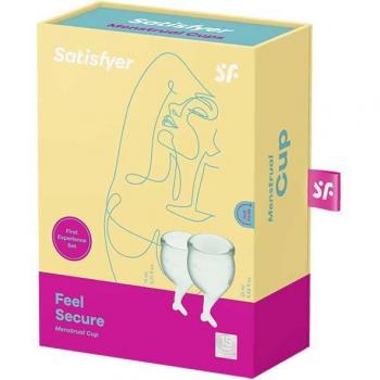 Coppette Mestruali Satisfyer Feel Secure Verde Chiaro Duo
