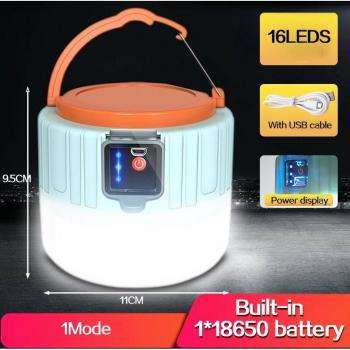Lumière solaire 190W, rechargeable par USB, idéale pour le camping