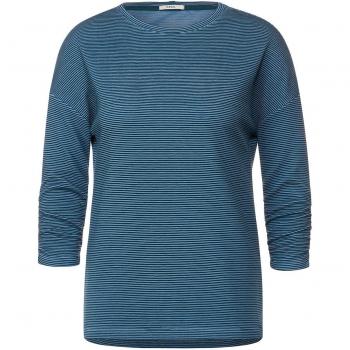 Cecil Ottoman 3/4-Arm-Shirt in Adriatic Blue, XS