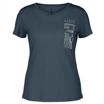 Manga corta Scott: Camiseta merino con estampado gráfico