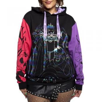 Disney Villains Color Block Pullover Hoodie