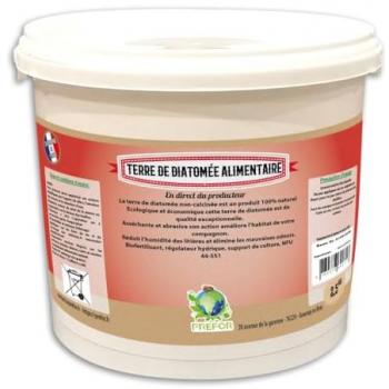Diatomées alimentaires en seau 5 L (2,5 kg)