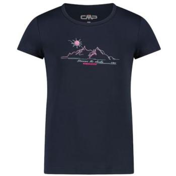 T-shirt noir à col large fille CMP 5 ans