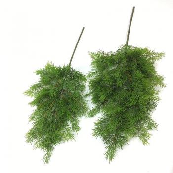 Artificial Green Cypress Leaf Branch for Office Decoration