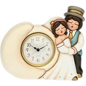 Orologio da tavolo con coppia di sposi