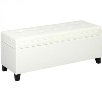 Mueble Almacén y Asiento Homcom en Lino Crema