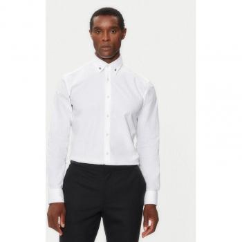 Camicia Hugo A Maniche Lunghe Ermo Bianco 44 Uomo
