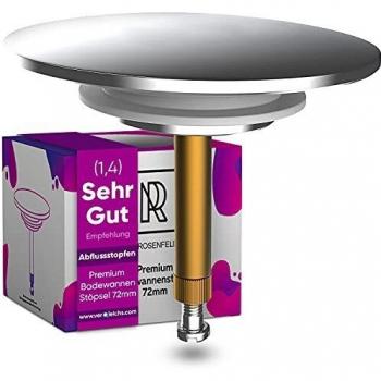 Premium Badewannenstöpsel mit Doppel Dichtung