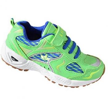 Lico Bob VS Kids Laufkicker – Grünes Nylon‑Sneaker-Design, Größe 25, Gummilaufsohle