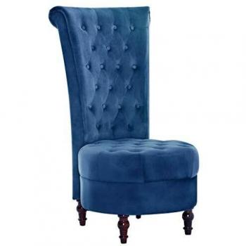 VidaXL Poltrona con Alto Schienale Blu
