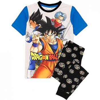 Short Sleeve Long‑Leg Dragon Ball Z Junior Pyjama Set – Grey, Size 14–15