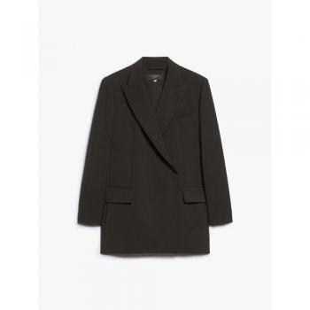 Weekend Max Mara Women's Wool Canvas Blazer Black Size 40