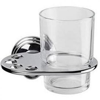 Croydex Bathroom Westminster Toothbrush Holder and Drinking Cup Set