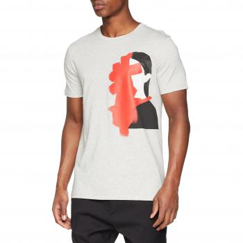 HUGO T-Shirt Drush für Herren, Grau (Open Grey 061), S