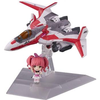 Bandai Spirits TINY SESSION VF-31C Siegfried (Mirage Farina Genus) mit Makina Nakajima