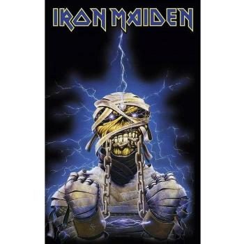 Eddie Powerslave Iron Maiden Textile Print, Black & Blue – 106cm