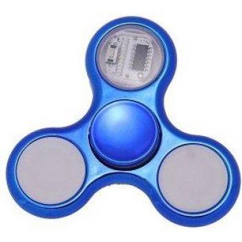 Giroscopio LED luminoso, 18 cambios de colores, spinner de dedo a mano con música para juguetes infantiles