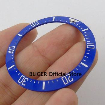 Bisel cerámico 39.7MM azul con inserto blanco para movimiento automático BB20