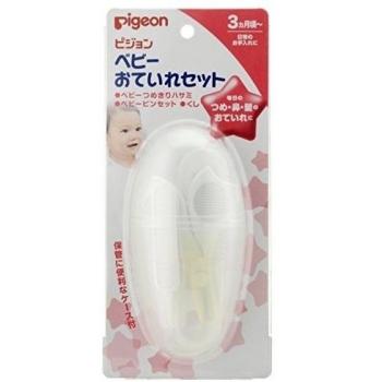 Kit Cotidiano de Cuidado para Niños Pigeon (Tijeras, Pinza Nasal, Peine, Estuche)