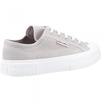 Superga Damen Sneakers 2630 in Grau mit Baumwollstreifen