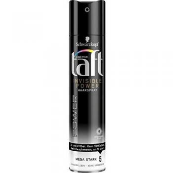 Schwarzkopf 3 Wetter Taft Haarspray, Power Invisible Mega Starker Halt 5