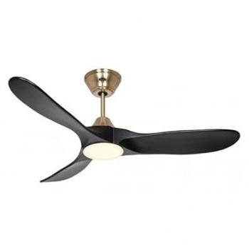 Ventilador de Techo 122 cm CasaFan ECO GENUINO‑L con Aspas de Madera Negra y Luz LED – Mando RF incluido