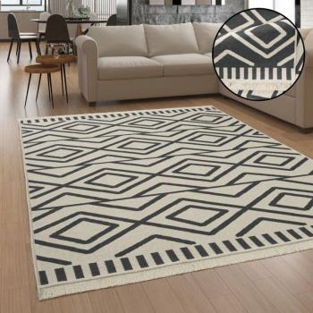 Tapis Scandinave Adultes – 120x160 cm – Anthracite – Lavable à la machine