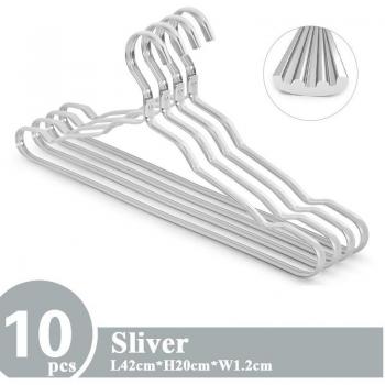 10pcs Anti-slip Aluminium Alloy Drying Rack Hangers