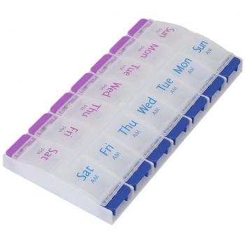 Shintop Push Button Pill Organizer, 7 Day AM/PM