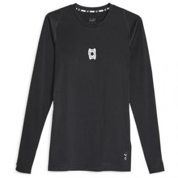 Maglia Nera Puma Hoops Team a Maniche Lunghe