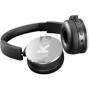 Silber AKG Y50BT Bluetooth‑Headphones, wiederaufladbar & leicht