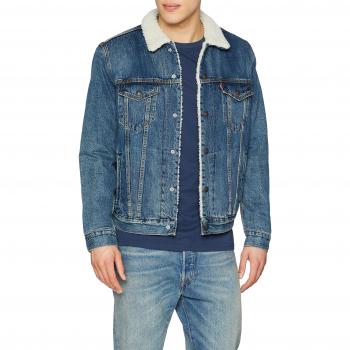 Levi's Type 3 Sherpa Trucker-Jacke für Herren, Blau