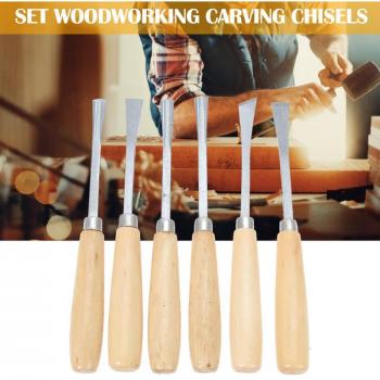 Set de cinceles de acero al carbono para madera