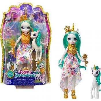 Enchantimals Reina Unity y Stepper, muñeca con mascota