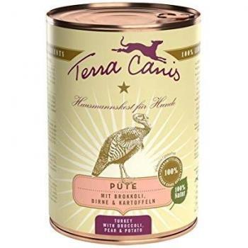 Lot économique : 12x400g Terra Canis Classic dinde, brocoli, poire, pommes de terre