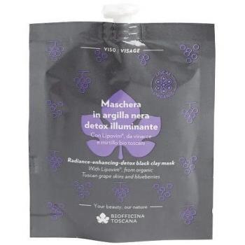 Mascarilla Detox Iluminadora de Arcilla Negra Biofficina Toscana 30 g