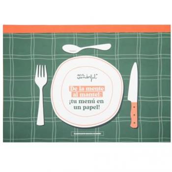Mr Wonderful Planificador de Menús Semanales – Papelera Adulta S1