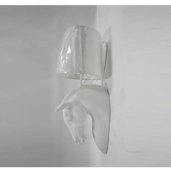 Lámpara Aplique Resina Caballo 50,5 cm